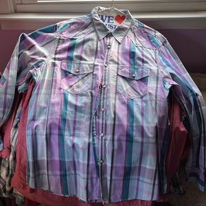 INC Western Style Button Down Shirt